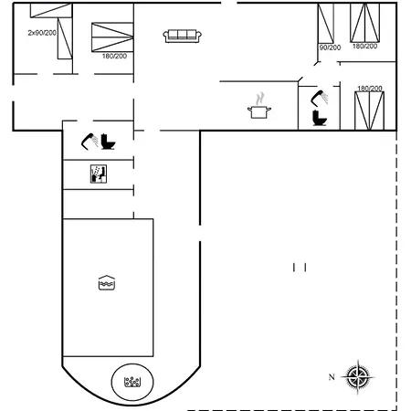 Pauna - 50m From The Sea By Interhome Vakantiehuis Bøtø By
